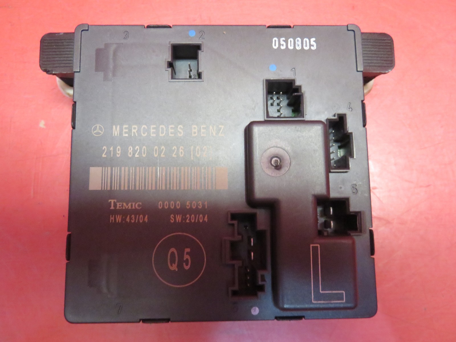2006-2008 MERCEDES-BENZ CLS500 W219 OEM LEFT REAR DOOR CONTROL MODULE ...