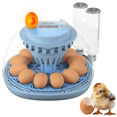 Incubadora De Doce Huevos Con Control De Humedad Y Botella De Relleno