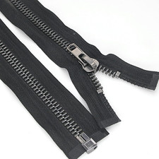  10 22 Inch Metal Jacket Zippers Black Nickel Separating Zipper,Heavy Duty Zippe