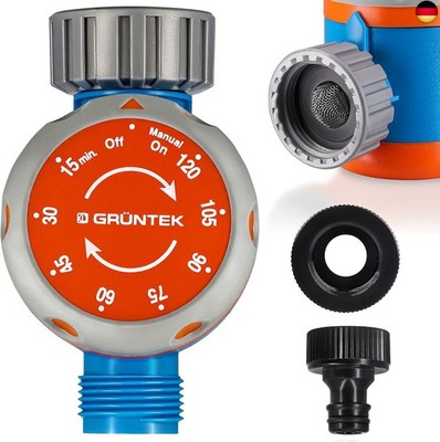 GRÜNTEK Mechanical Watering Timer for Tap, Timer for Easy Automatic Watering 