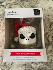 Disney Hallmark The Nightmare Before Christmas JACK SKELLINGTON Head Ornament
