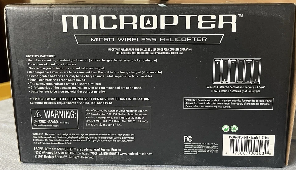 2011 Propel RC MicroCopter Micro Wireless Helicopter/Tiger 74 Camouflage - Image 3 of 4