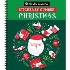 Brain Tree™  Christmas Santa Sticker by Number