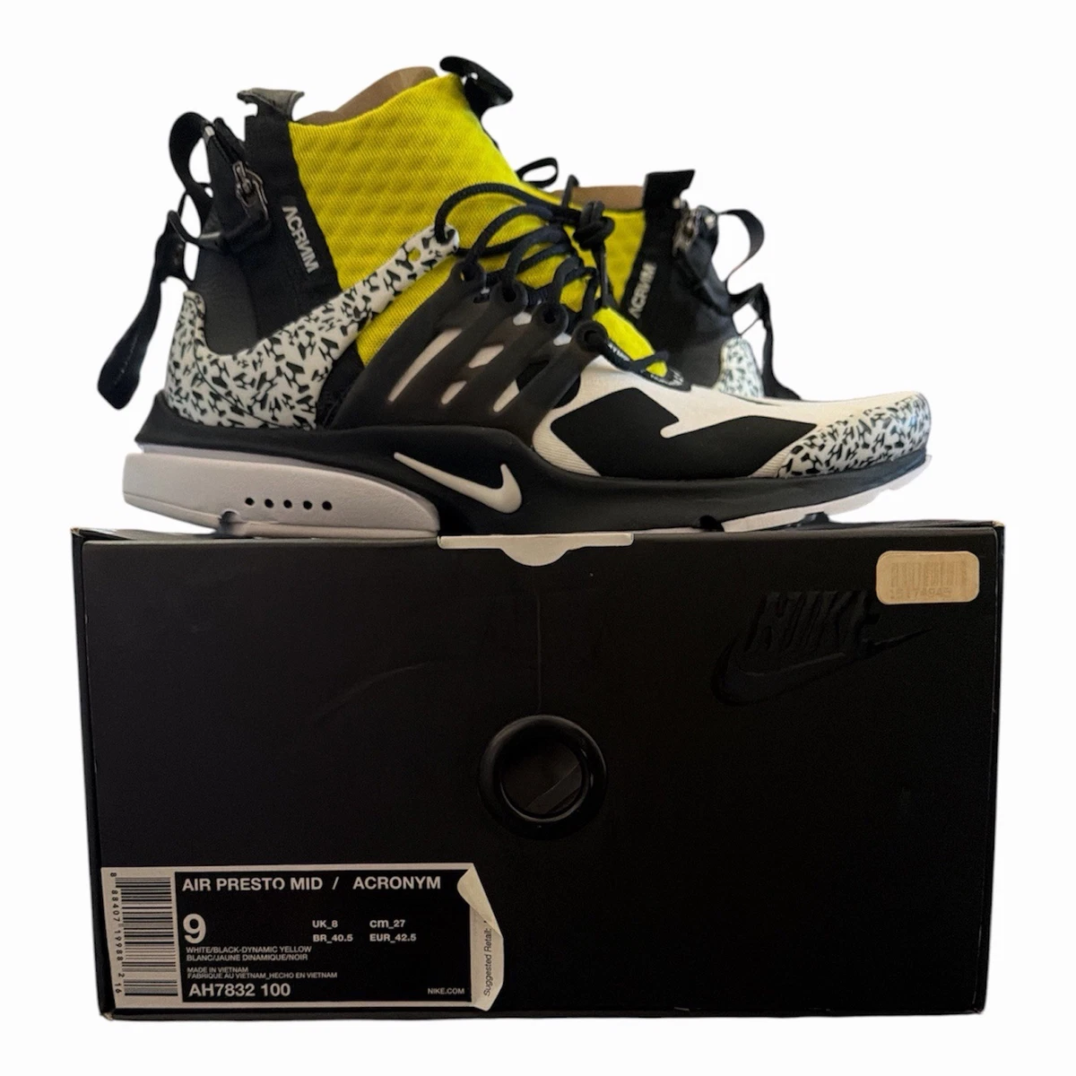 Nike Acronym x Air Presto Mid Dynamic Yellow for sale | eBay
