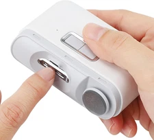 Automatic Nail Clipper with Nail File, Electric Baby Nail Clippers with Light, R