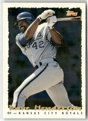 1995 TOPPS #149 DAVE HENDERSON CYBERSTATS (SPECTRALIGHT) KANSAS CITY ROYALS