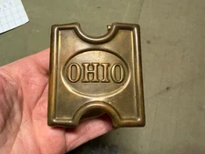 ORIGINAL SPANISH AMERICAN WAR US ARMY KRAG RIFLE MILLS AMMO BELT BUCKLE-OHIO