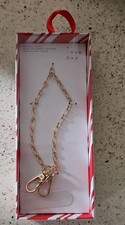 New A New Day Gold Chain Phone Wristlet Attaches To Most Phone Cases