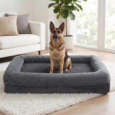 Large Orthopedic Pets Dog Bed Dogs Kennel Basket Waterproof Non Slip Bottom