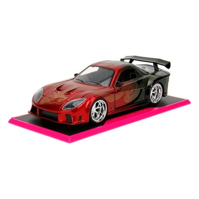 Jada 1:24 Pink Slips 1995 Mazda RX-7 Widebody Black/Red Dragon | eBay