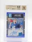 JARED GOFF 2016 DONRUSS OPTIC RATED ROOKIE BLUE GEM RC AUTO /75 BGS 9.5 Q1739