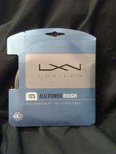 Luxilon ALU POWER ROUGH 125 Tennis String Set 1.25mm 12.2m Silver WRZ995200 NEW