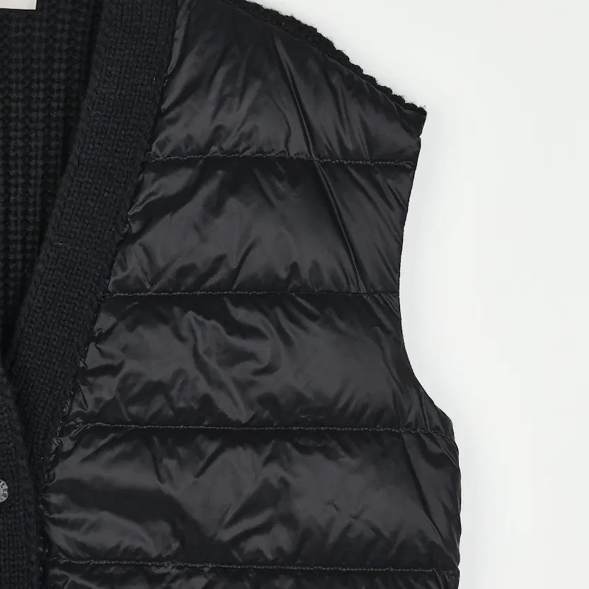 Moncler Wool Down Puffer Black Coat, Size Large thumbnail 5