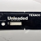 Vintage Texaco Unleaded Gas Pump Plate