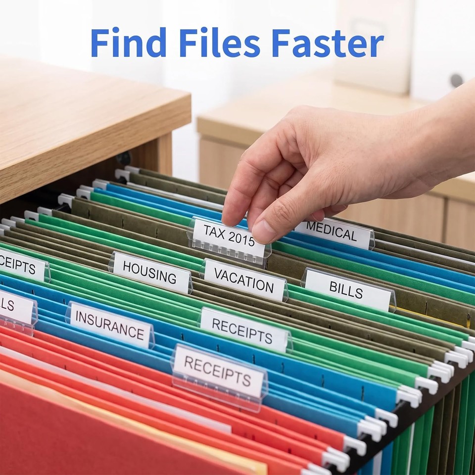 Swag Labels File Folder Tabs Blank Inserts Hanging Labels HURIFENG | eBay
