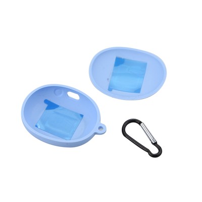 Blue Silicone Headset Protective Case Cover For Anker-Soundcore Liberty 3 Pro F