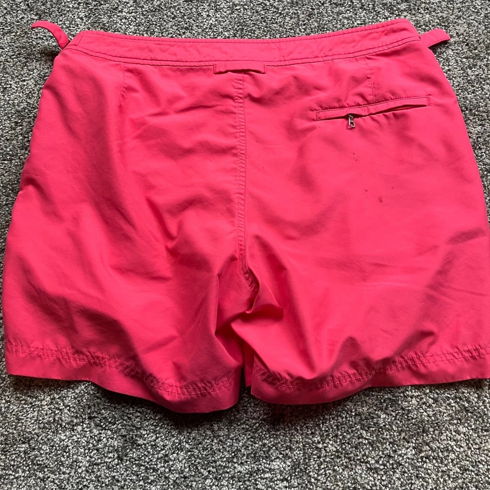 Bermuda de natação ORLEBAR MARROM 34 masculina rosa cintura ajustável - Imagem 2 de 4