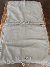 MATTEO Los Angeles Gray Drawstring Textured Euro Pillow Shams