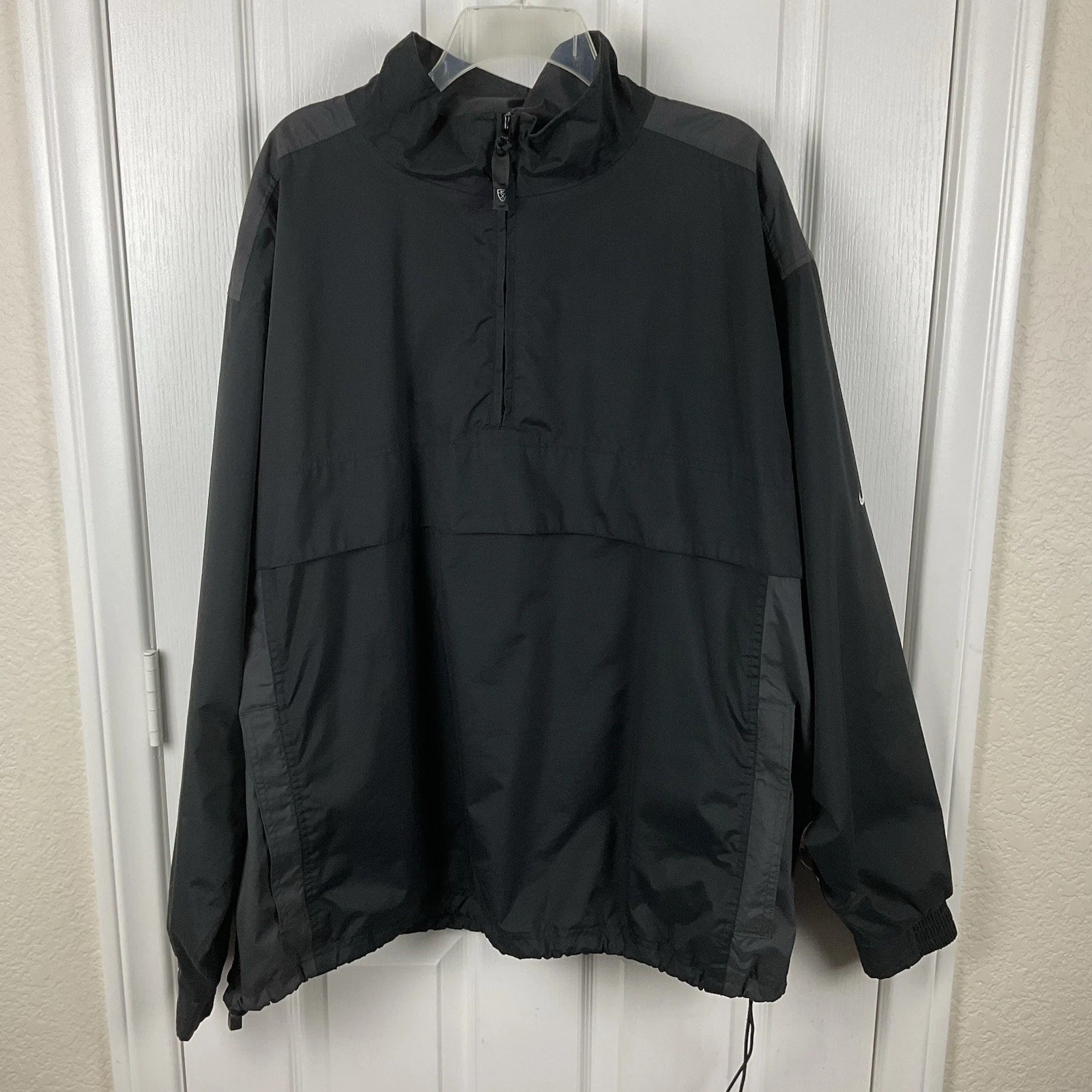 Nike Golf Men’s Black Storm Fit Quarter Zip Windbreaker Rain Jacket Sz XL
