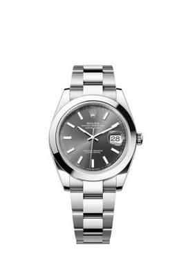 2026 Rolex Datejust 41mm Stainless Steel Rhodium Oyster 126300 Complete Unworn
