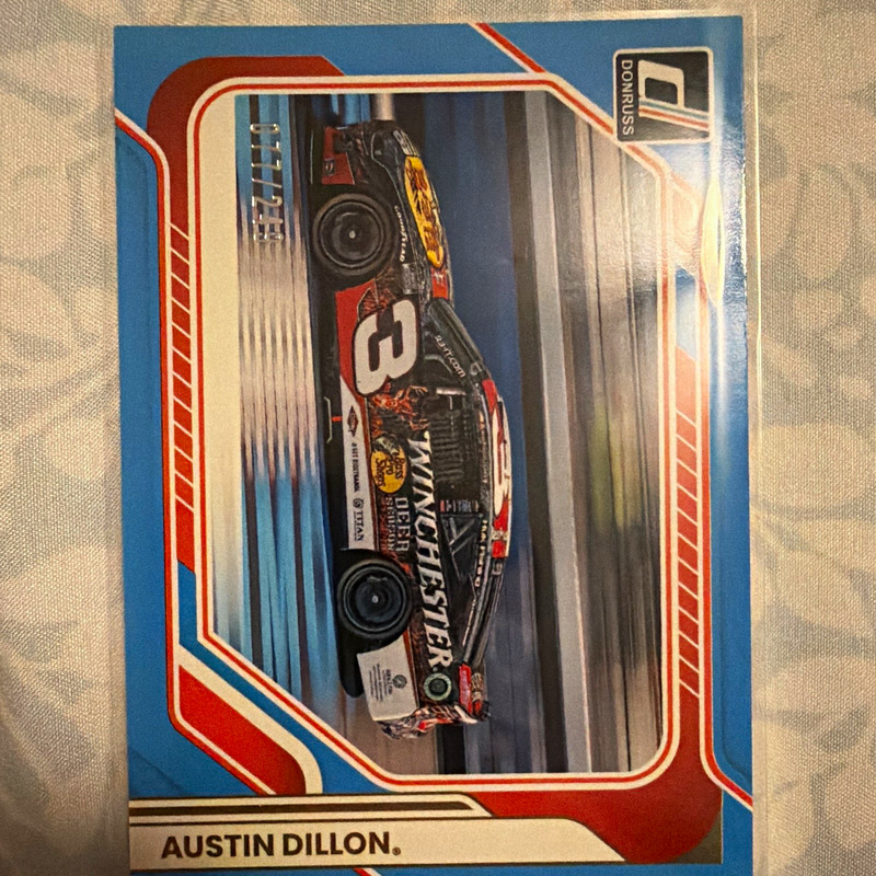 Panini 2026 Donruss Racing Austin Dillon #161 Carolina blue