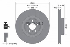 2x PAGID Bremsscheibe 55943NHC für AUDI A6 Allroad C7 4GH 4GJ TDI quattro TFSI