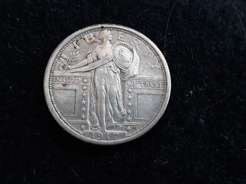 1917 Type I Vf/xf Standing liberty Quarter