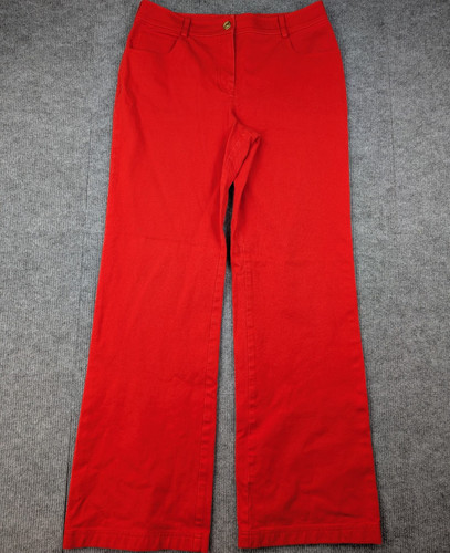 St John Collection Wide Leg Pants Women 6 Jeans Quiet Luxury Timeless Retro Glam