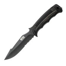 SOG Knives Seal Strike Fixed Blade Knife Black GRN SS1003-CP