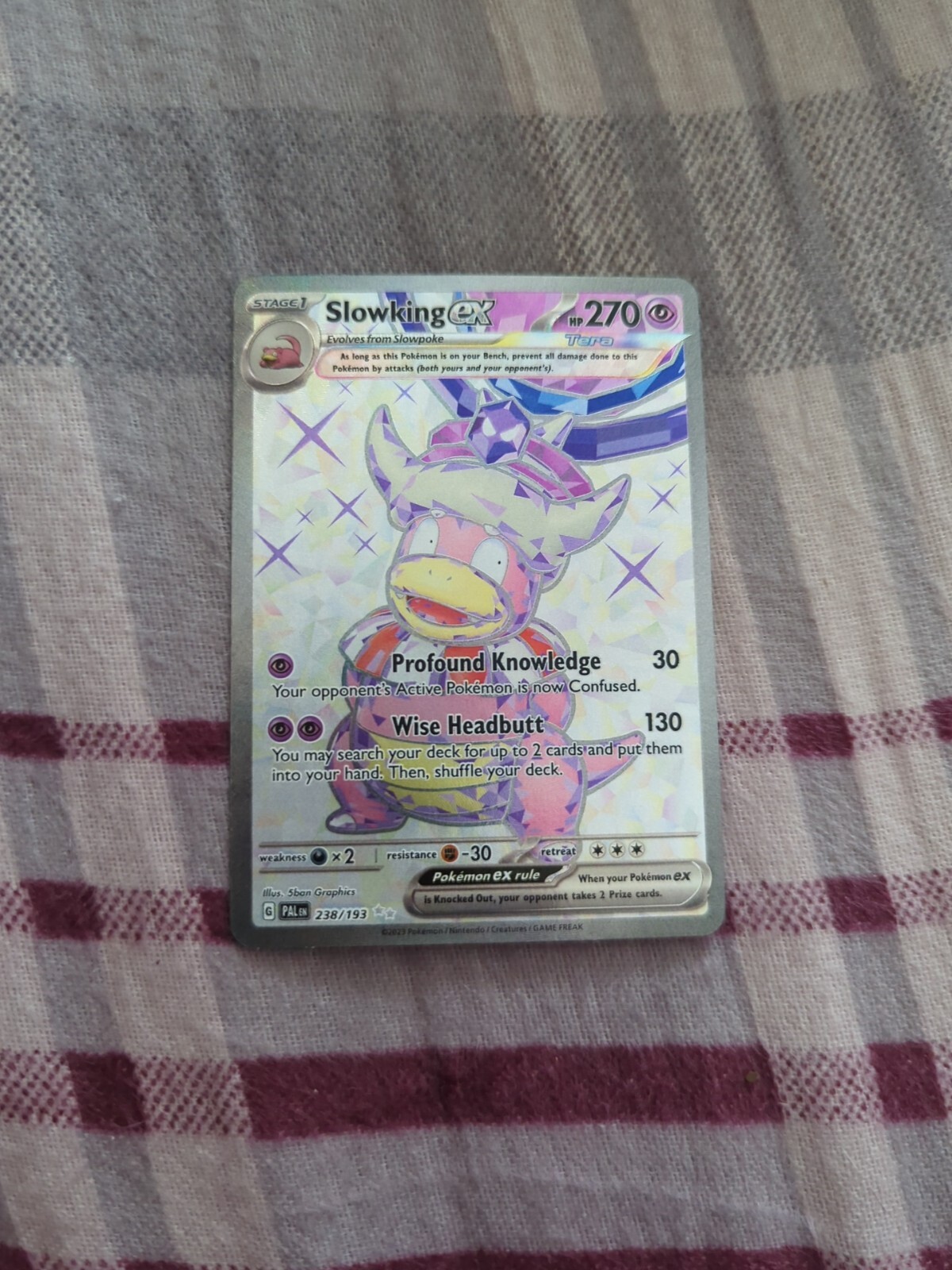 Pokémon TCG Slowking ex Scarlet & Violet - Paldea Evolved 238/193 Holo Ultra...