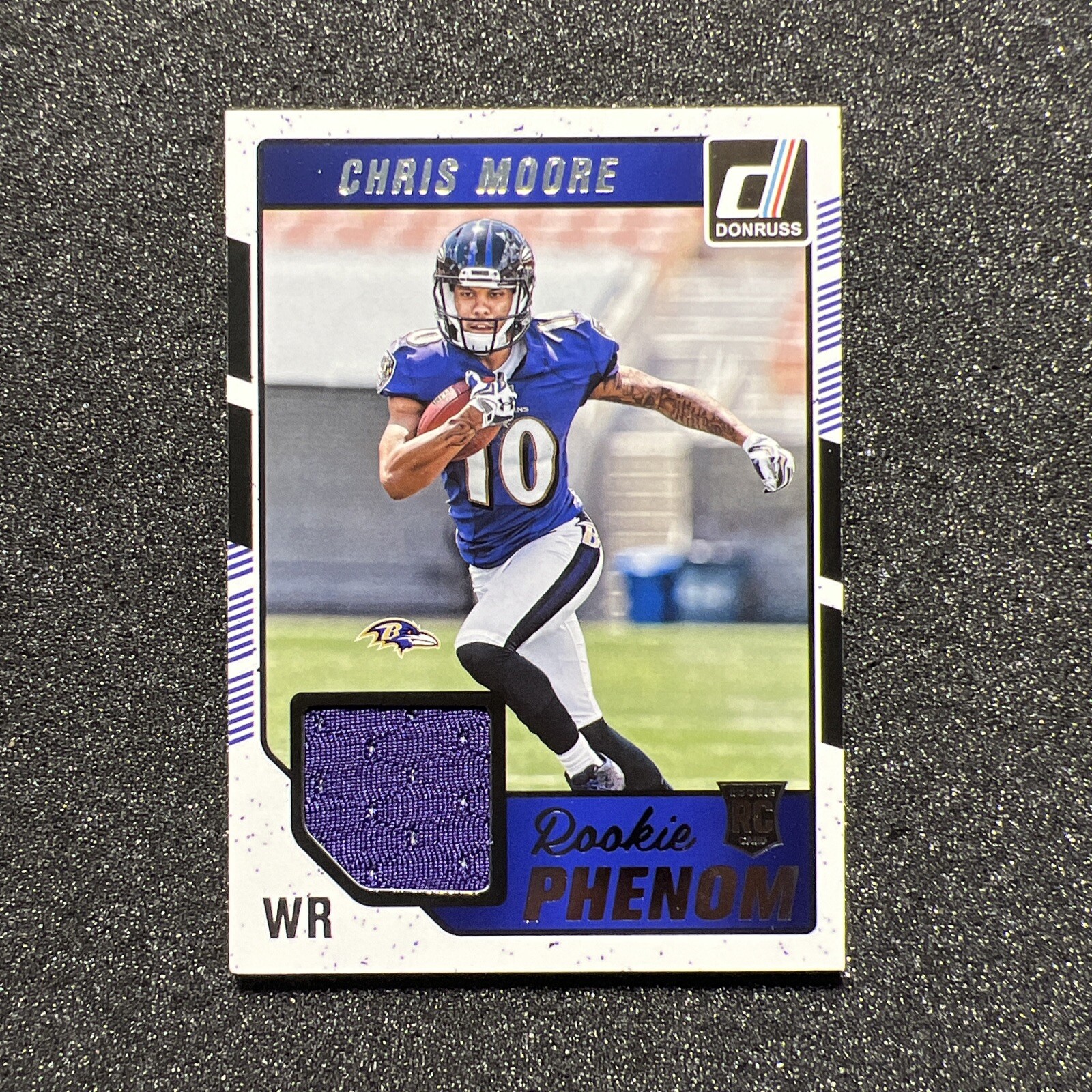 2016 Donruss CHRIS MOORE #2 Rookie Phenom JERSEY - BALTIMORE RAVENS
