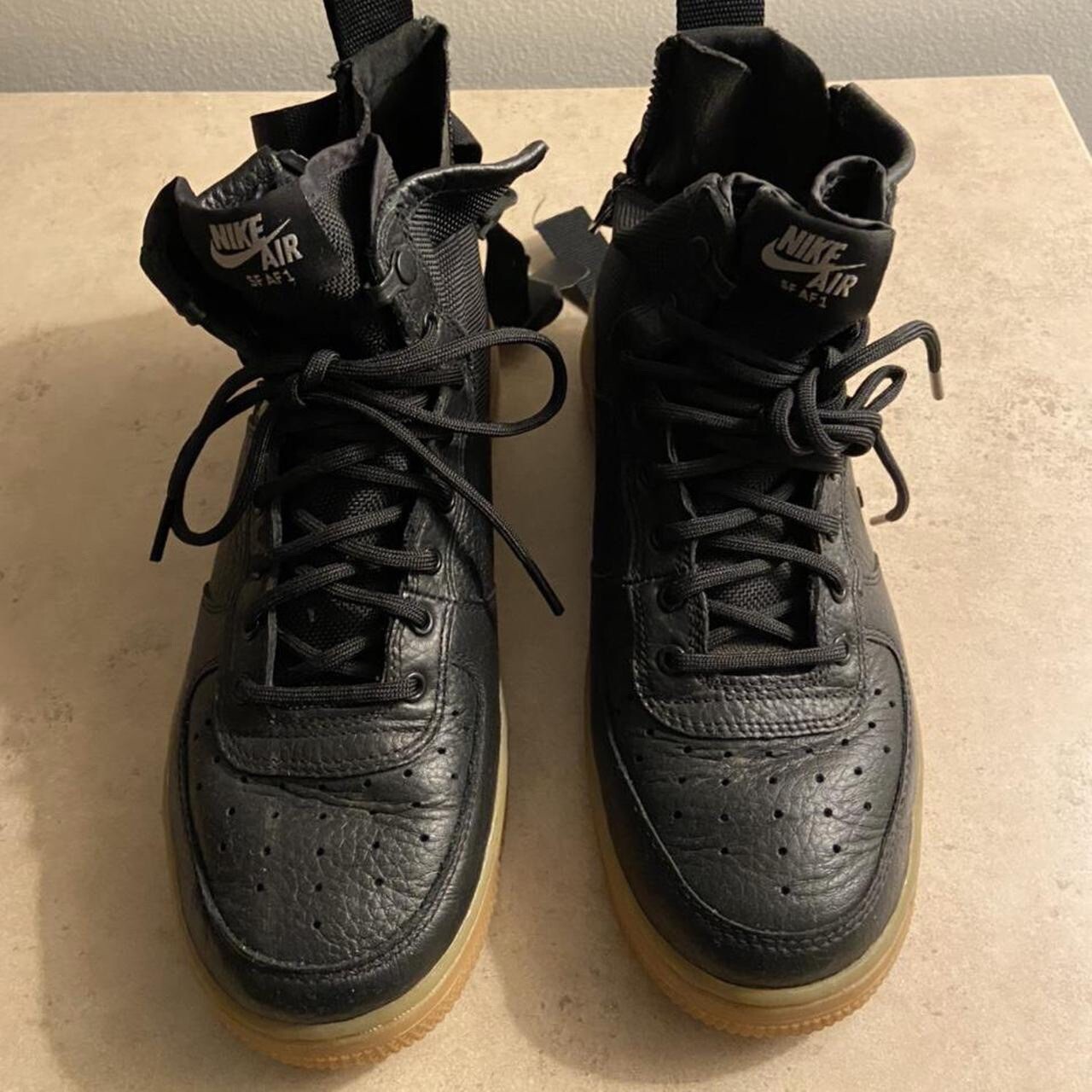 Nike Air Force 1 SF Mid Black Gum; Size 6Y or 7.5W image 3