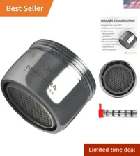 California Compliant Chrome Faucet Aerators - 1.0 GPM Low Flow Design (6 Pack)