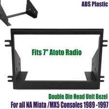 For 89 -97 Mazda Miata NA Double Din Head Unit Bezel Bracket For 7" Atoto Radio