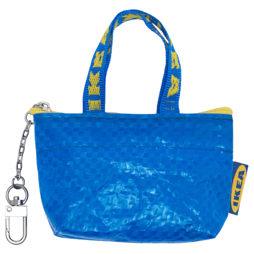 NEW 10 PCS IKEA KNÖLIG KNOLIG Bag Keychain Zipper Coin Bag Key