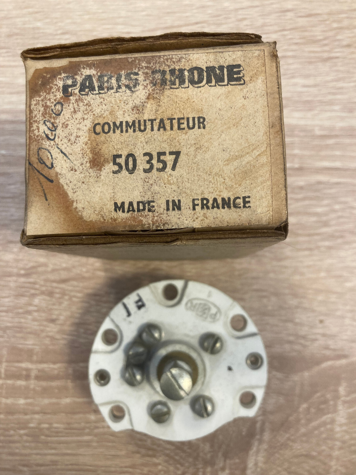 Contacteur eclairage Paris-Rhone 50357 interrupteur rotatif tableau bord Berliet Saviem