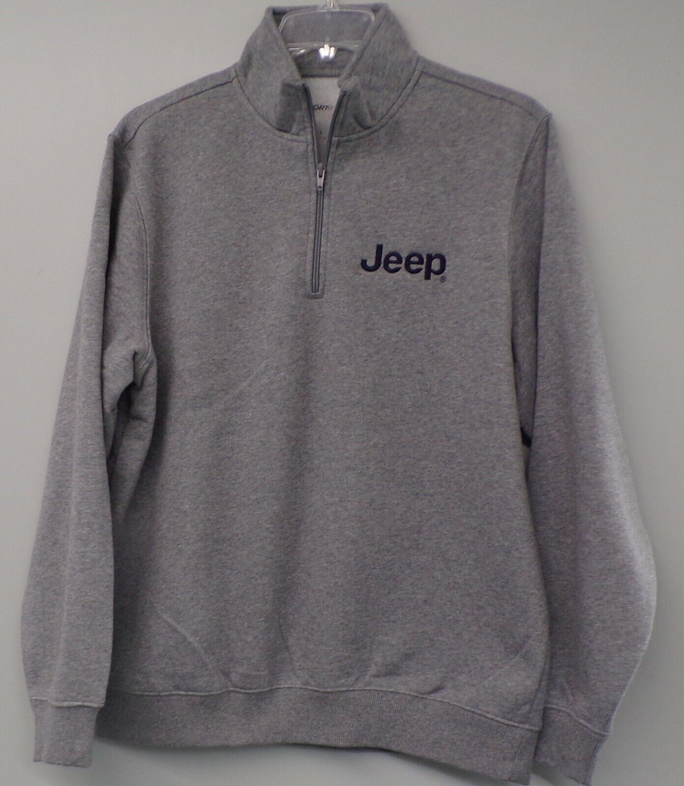 Jeep Mens Heavyweight Embroidered 1/4 Zip Sweatshirt XS-4XL, LT-4XLT New