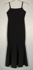 Lulus Dress Womens Small Black Dreamy Romance Maxi Gown Zip Up Sleeveless Formal