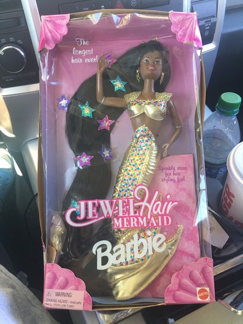 jewel hair mermaid barbie african american