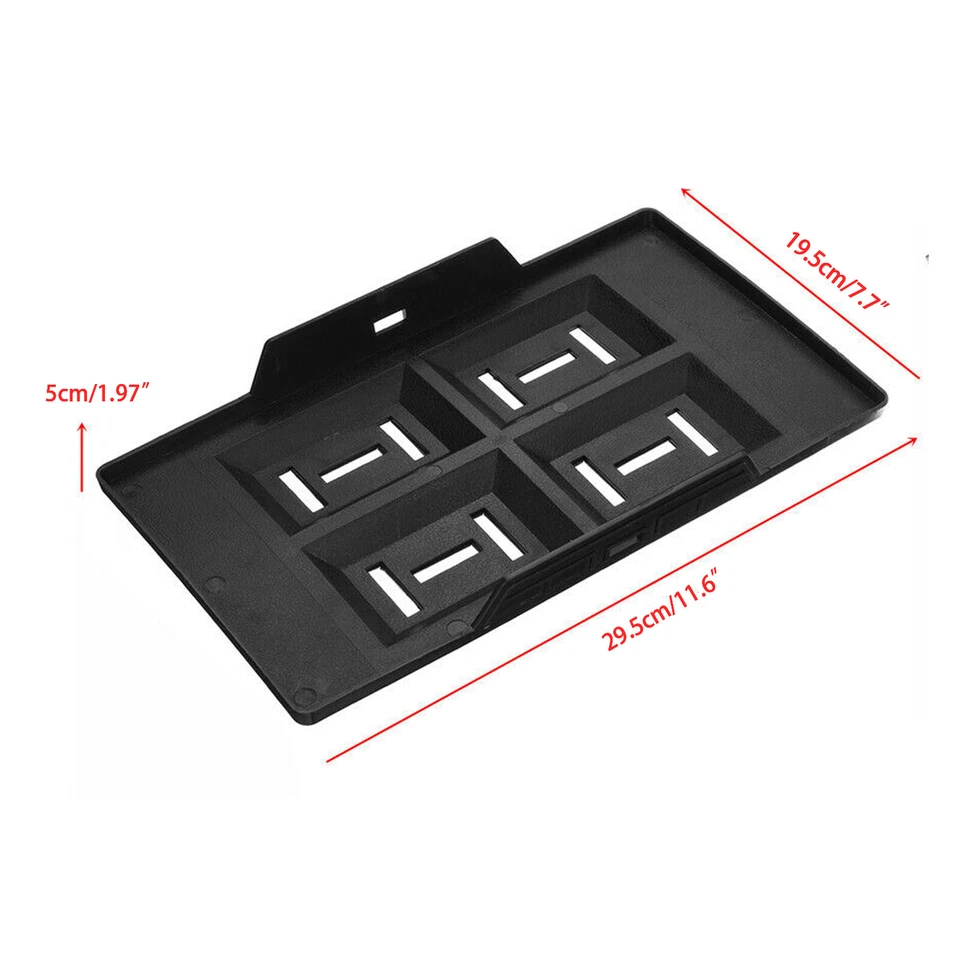 Car Storage Battery Holder Hold Down Tray Adjustable Bracket 27cm Screw Rod ABS - Изображение 2 из 4