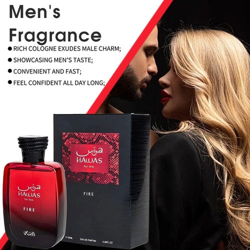 Hawas Fire EDP Perfume By Rasasi 100 MLHot New Release Niche Fragrance NIB US - Picture 7 of 7