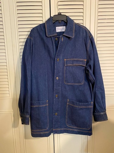 DARK DENIM TRUCKER JEAN JACKET SIZE 