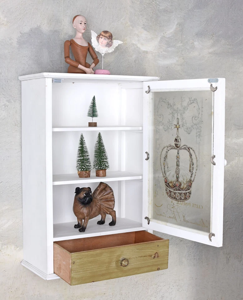Wandvitrine Krone Wandboard Medizinschrank Arzneischrank Hausapotheke Badschrank - Bild 2 von 4