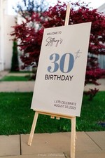 Acrylic Birthday Sign, Personalized Welcome Sign for Birthday Party-Party Decor