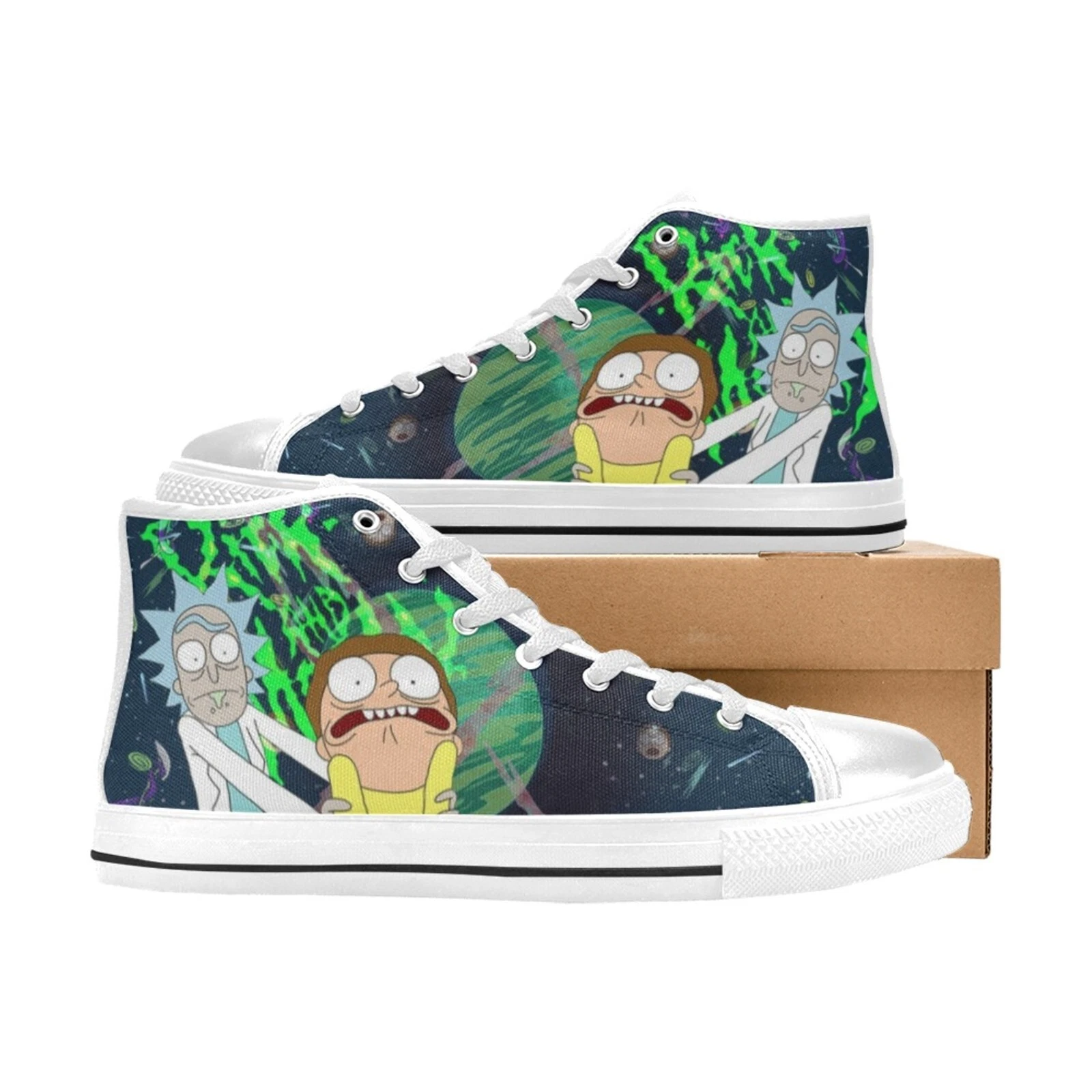 Rick And Rickandmorty High Top Canvas Men Shoes