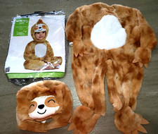 SLOTH HALLOWEEN COSTUME baby boy girl 6/12 mo 2 PC PLUSH MAYBE WORN ONCE SUPER