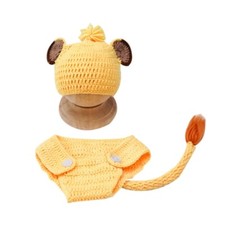 Newborn Photography Clothes Costume Photo Props Knitted Baby Hat Panties