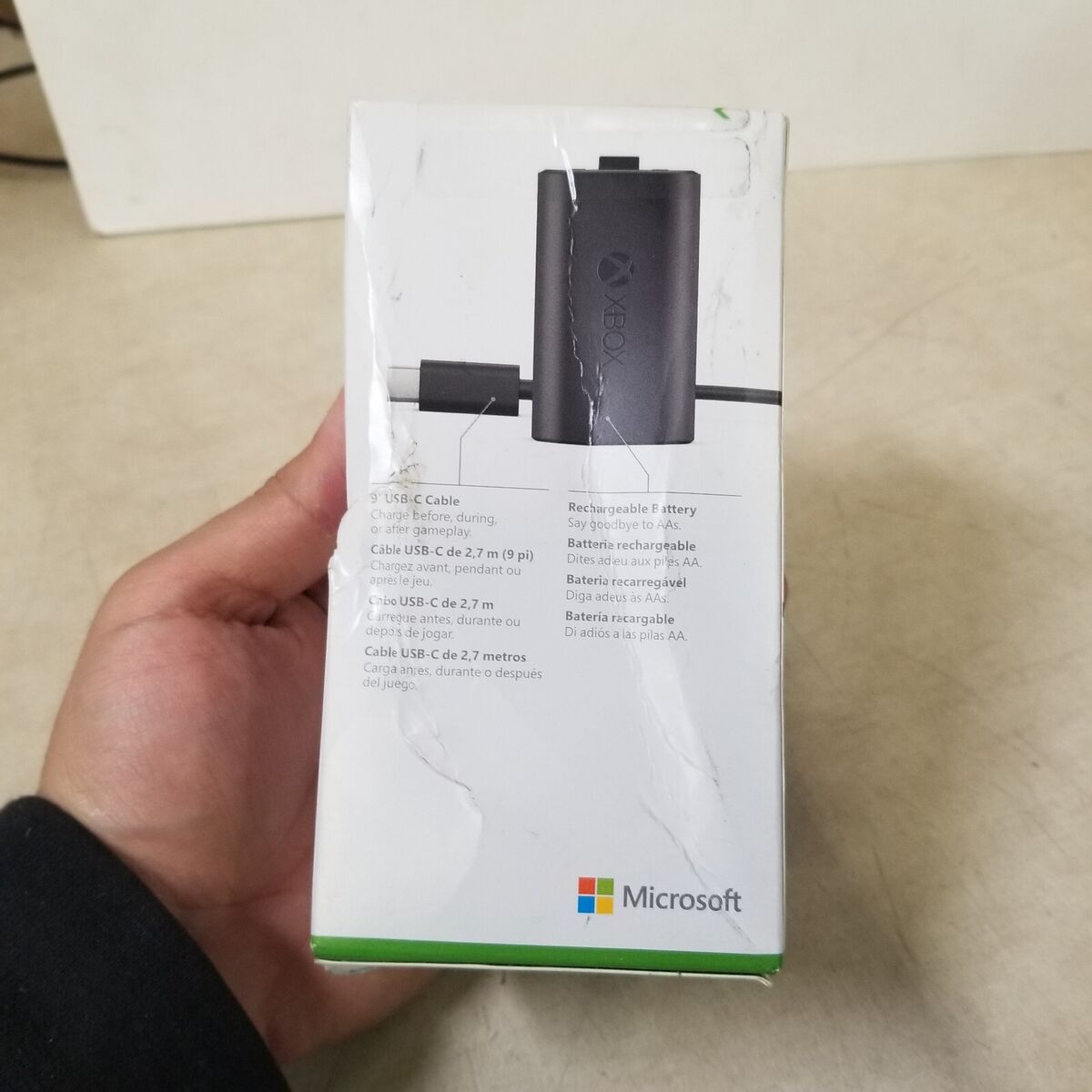 MICROSOFT XBOX 1727 SXW-00001 RECHARGEABLE BATTERY W/ USB-C CABLE