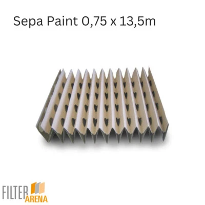 Sepa Paint: 0,75x13,5m Filter ideal für Absauggeräte Faltkartonfilter, Farbnebel