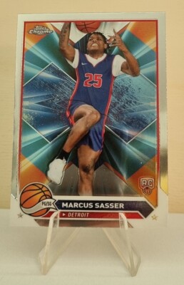 2023-24 Topps Chrome #140 Marcus Sasser RC Detroit Pistons